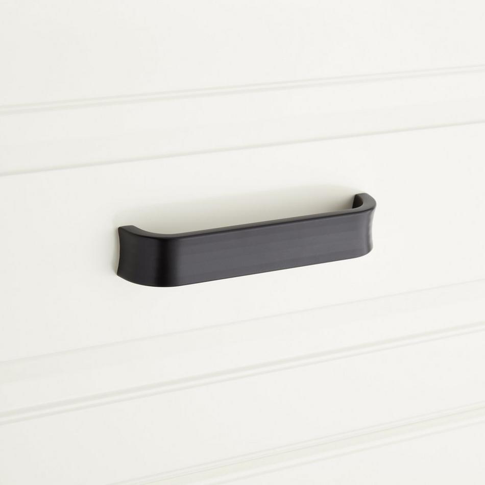 3-3/4" Dolorue Arched Cabinet Pull - Matte Black, , large image number 3