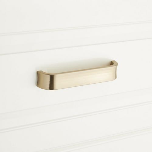 Dolorue Arched Cabinet Pull in Golden Champagne