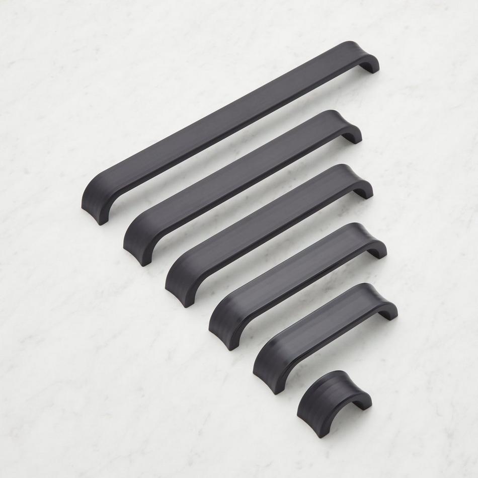 7-9/16" Dolorue Arched Cabinet Pull - Matte Black, , large image number 1