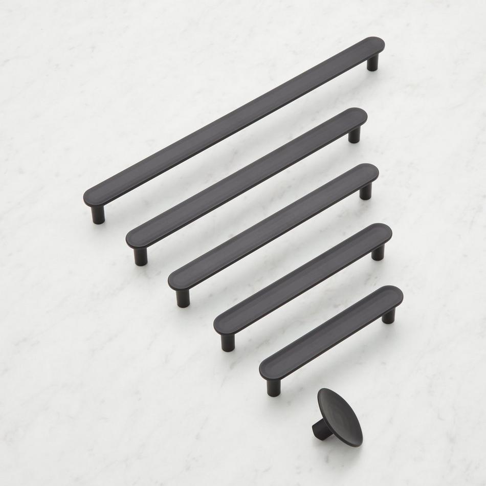 3-3/4" Dolorue Bar Cabinet Pull - Matte Black, , large image number 1