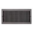 Modern Solid Brass Oversized Wall Register - Oil Rubbed Bronze - 6" X 14" (7" x 15-1/4" Overall), , large image number 0