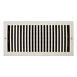 Modern Solid Brass Oversized Wall Register - Brushed Nickel - 6" X 14" (7" x 15-1/4" Overall), , large image number 0