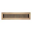 Modern Solid Brass Floor/Wall Register - Antique Brass - 2-1/4" X 10"(3-1/2" x 11-5/16" Overall), , large image number 0