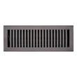 Modern Solid Brass Floor/Wall Register - Oil Rubbed Bronze - 4" X 10" (5-1/4" x 11-5/16" Overall), , large image number 0