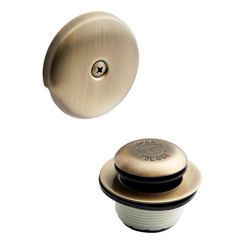 Alcove Tub Pop-Up Drain & Overflow Cover - Oil Rubbed Bronze | Signature Hardware