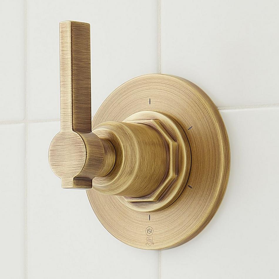 Greyfield In-Wall Shower Diverter Trim with Valve - Aged Brass, , large image number 0