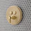 Greyfield Simple Select Pressure Balance Shower Trim and Valve - Aged Brass, , large image number 0
