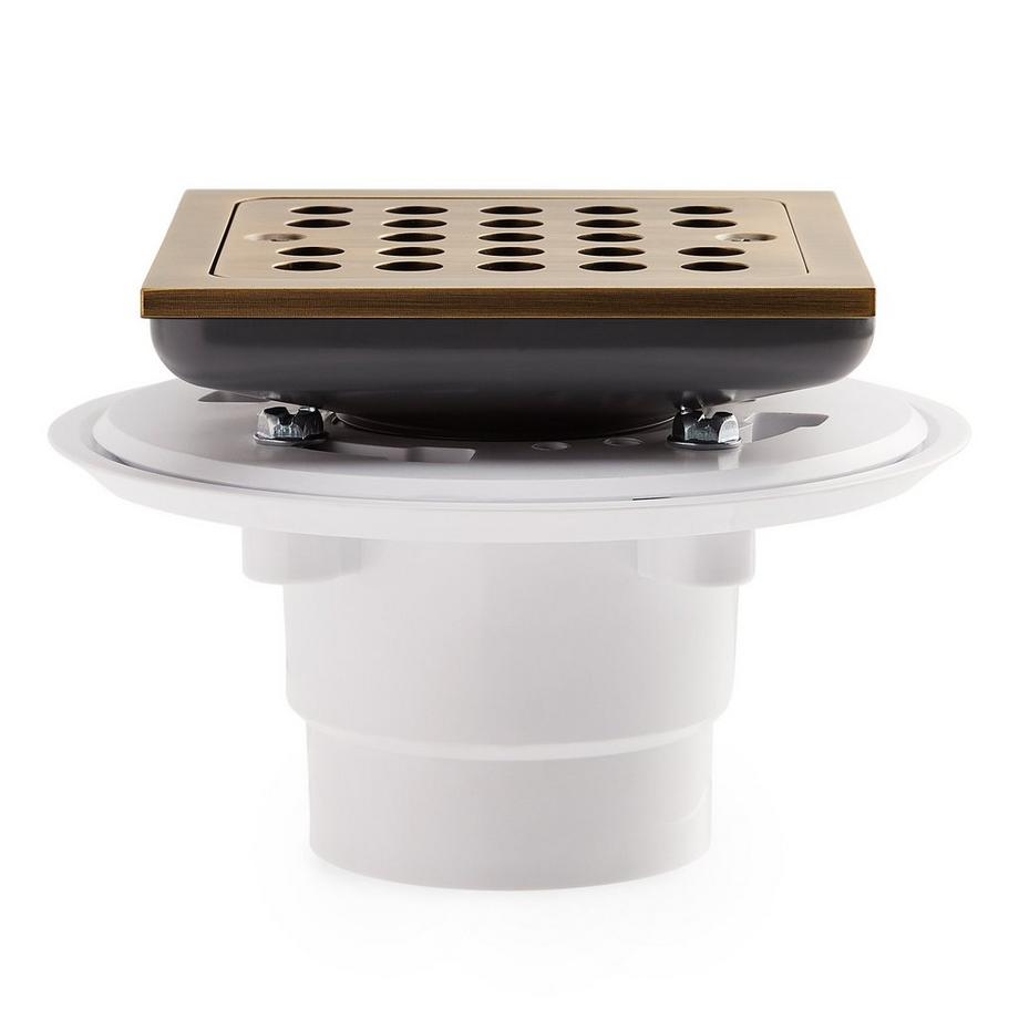 Drain De Douche Menlo Signature Hardware - Carré Chrome - Neuf (Boîte Ouverte)