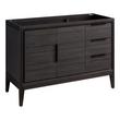 48" Aliso Teak Vanity - Charred Timber Black - Vanity Cabinet Only, , large image number 0