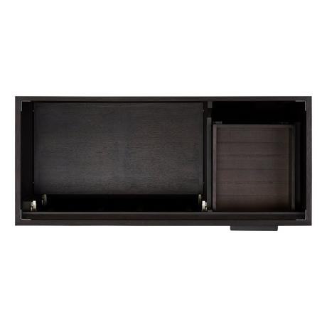 48" Aliso Teak Vanity for Undermount Sink - Charred Timber Black