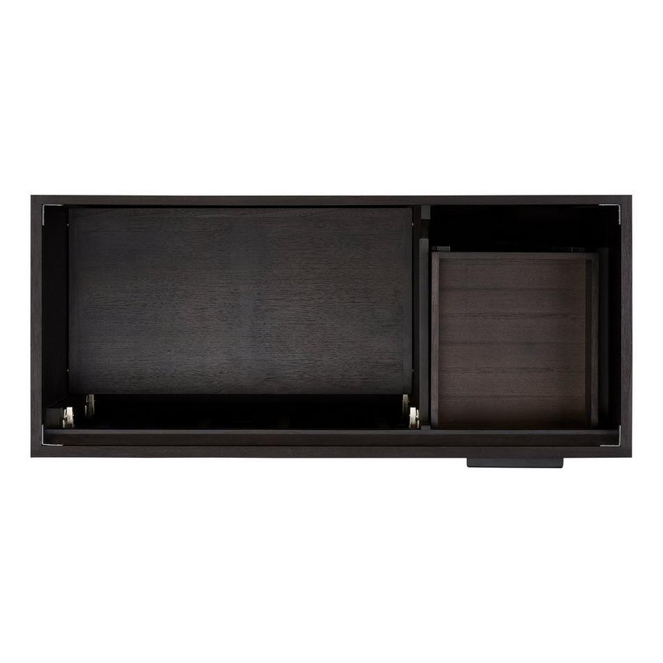 48" Aliso Teak Vanity - Charred Timber Black - Vanity Cabinet Only, , large image number 3