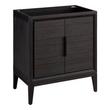 30" Aliso Teak Vanity for Undermount Sink - Charred Timber Black, , large image number 1