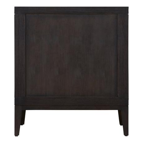 30" Aliso Teak Vanity - Charred Timber Black - Vanity Cabinet Only