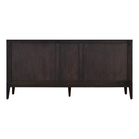 72" Aliso Teak Vanity for Rectangular Undermount Sink - Charred Timber Black