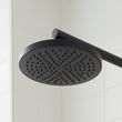 Hollybrook Thermostatic Exposed Pipe Shower with Hand Shower - Matte Black, , large image number 1