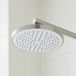 Hollybrook Thermostatic Exposed Pipe Shower with Hand Shower - Brushed Nickel, , large image number 1