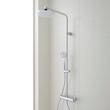 Hollybrook Thermostatic Exposed Pipe Shower with Hand Shower, , large image number 1