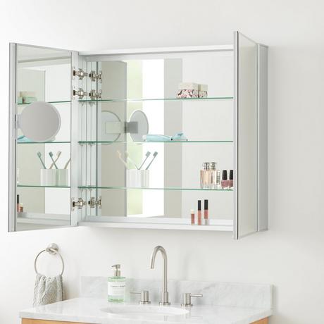 Vinodel Medicine Cabinet with Mirror & Adjustable Shelves