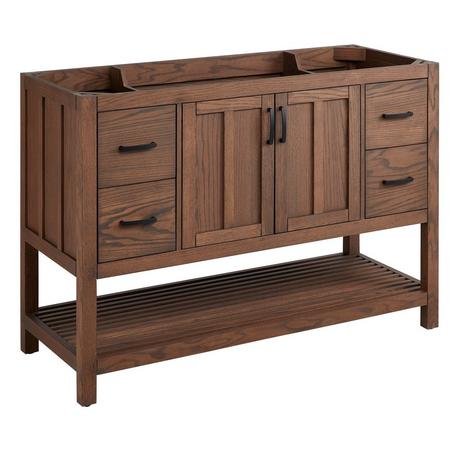 48" Ansbury Console Vanity - Homestead Oak - Vanity Cabinet Only