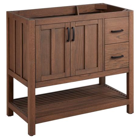 36" Ansbury Console Vanity - Homestead Oak - Vanity Cabinet Only