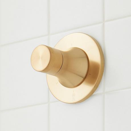 Lentz Pressure Balance Shower System with Hand Shower - Knob Handle