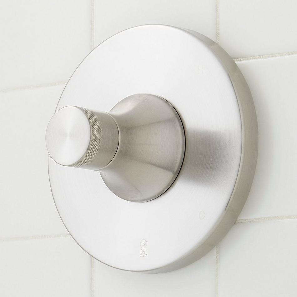 Lentz Pressure Balance Shower System with Hand Shower - Knob Handles - Brushed Nickel, , large image number 3