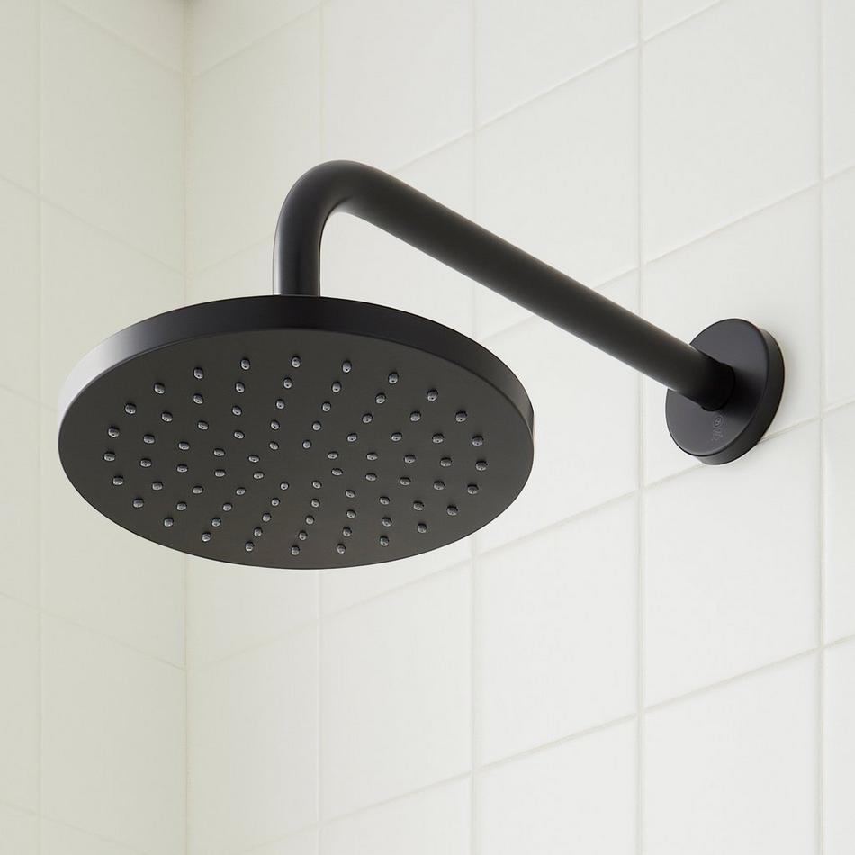Lentz Pressure Balance Shower System with Hand Shower - Knob Handles - Matte Black, , large image number 1