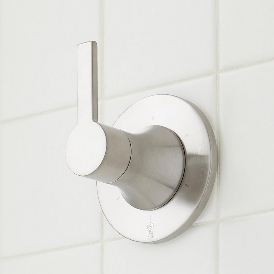 Lentz Pressure Balance Shower System with Hand Shower - Lever Handles- Brushed Nickel, , large image number 2