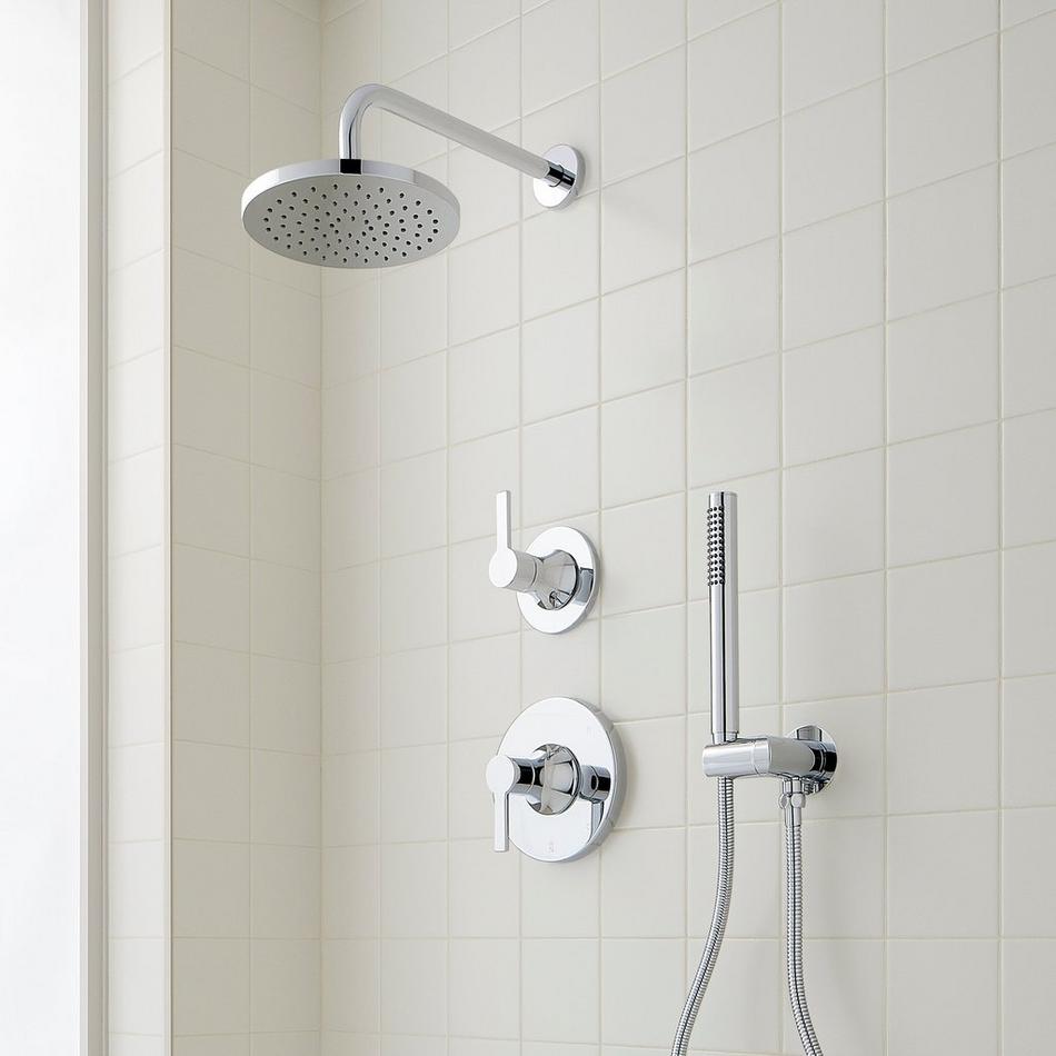 Lentz Pressure Balance Shower System with Hand Shower - Lever Handle, , large image number 2