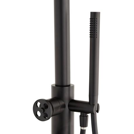 Tinsley Freestanding Outdoor Shower Panel With Hand Shower