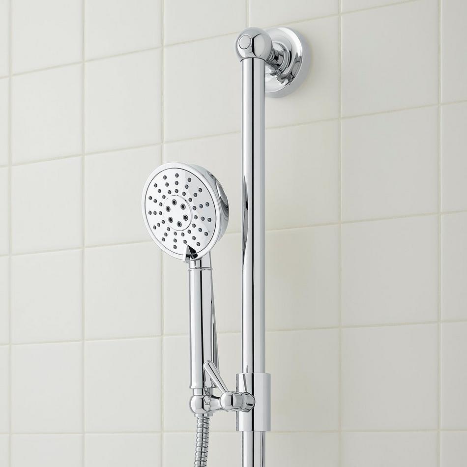 Beasley Pressure Balance Shower System with Slide Bar and Hand Shower - Chrome, , large image number 4