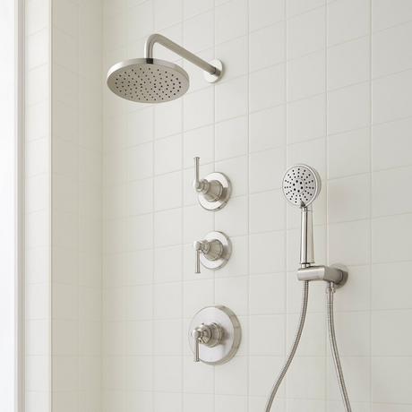 Beasley Thermostatic Shower System with Hand Shower
