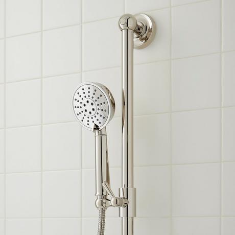 Beasley Thermostatic Shower System with Dual Showerheads and Hand Shower