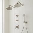 Beasley Thermostatic Shower System with Dual Showerheads and Hand Shower, , large image number 0