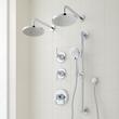 Beasley Thermostatic Shower System with Dual Showerheads, Slide Bar & Hand Shower, , large image number 1