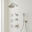 Beasley Thermostatic Shower System with 3 Body Sprays and Hand Shower, , large image number 0