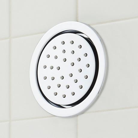Beasley Thermostatic Shower System with 3 Body Sprays, Slide Bar and Hand Shower