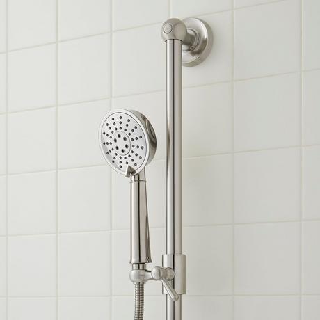 Beasley Thermostatic Shower System with 3 Body Sprays, Slide Bar and Hand Shower