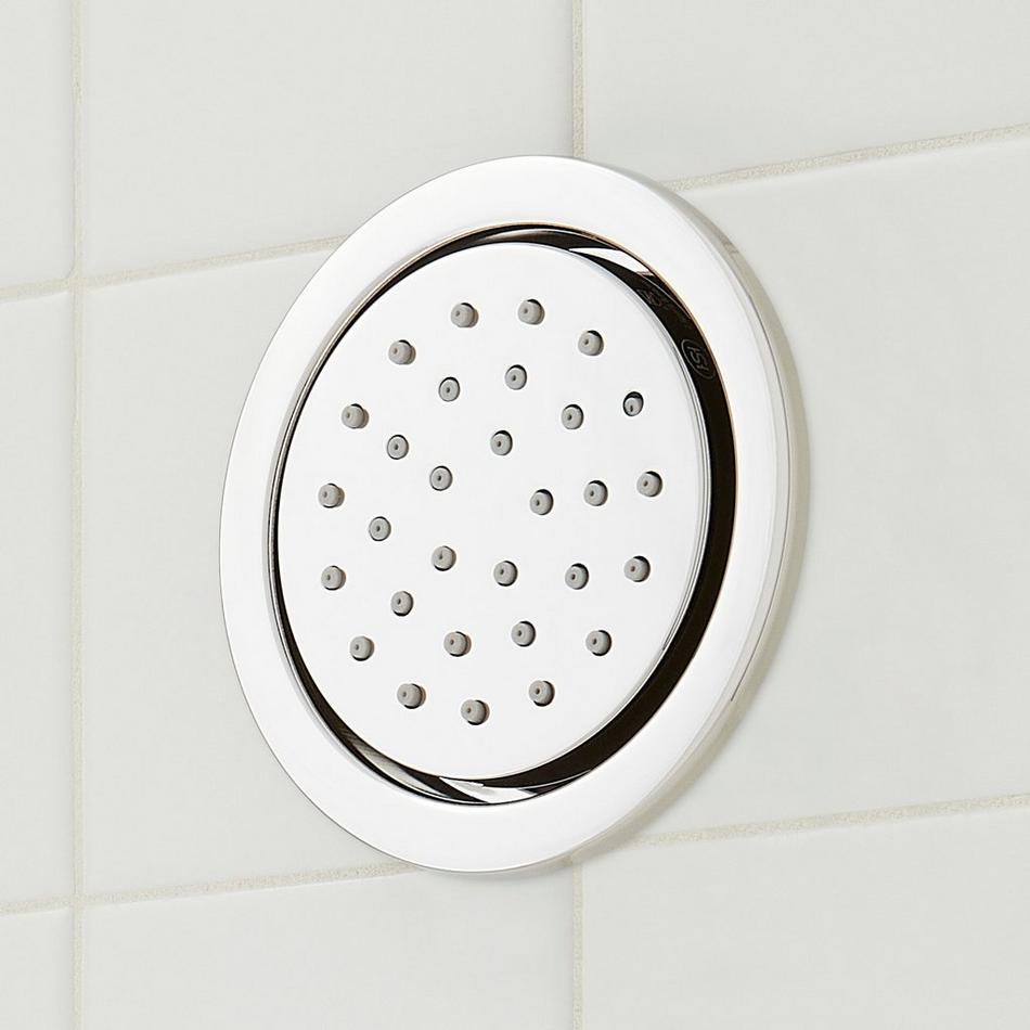 Beasley Thermostatic Shower System with 3 Body Sprays, Slide Bar and Hand Shower - Polished Nickel, , large image number 6