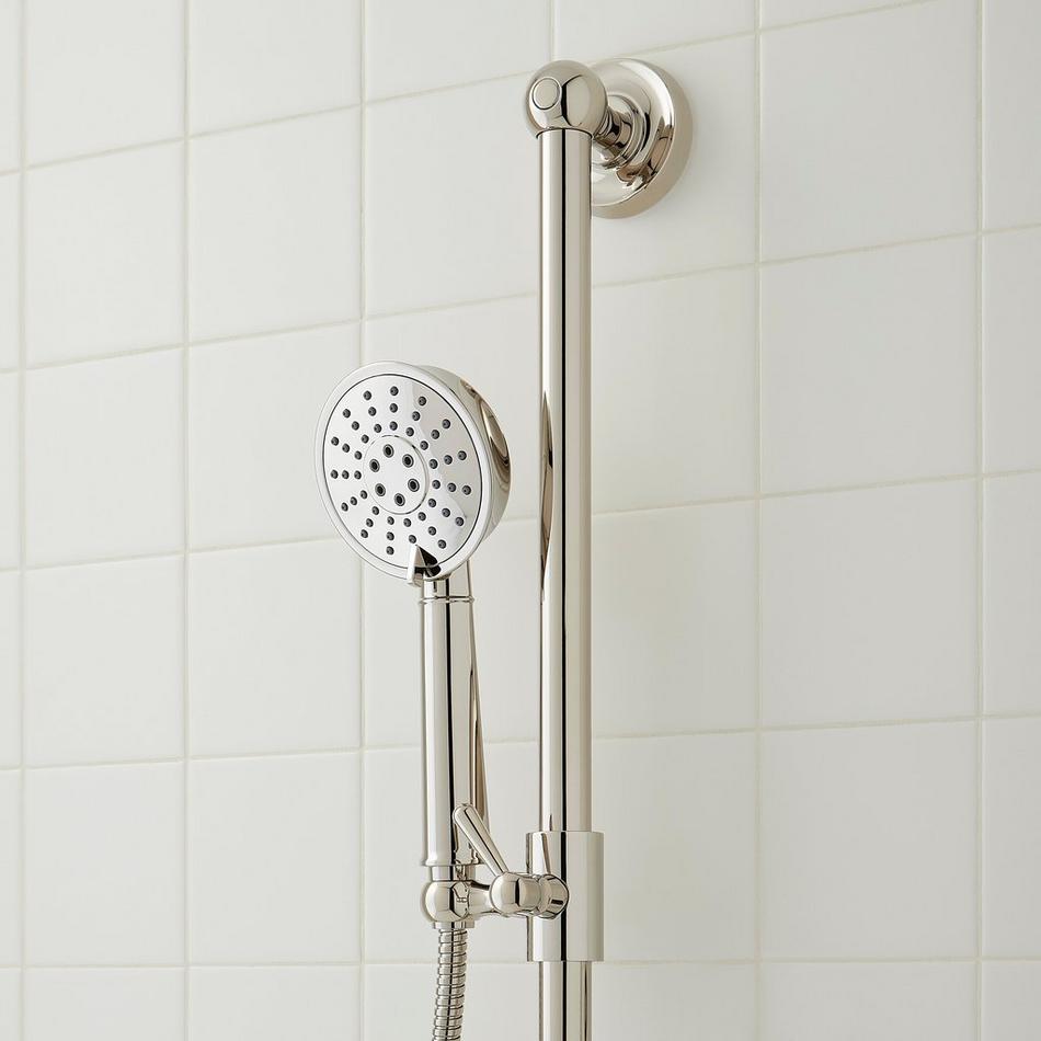 Beasley Thermostatic Shower System with 3 Body Sprays, Slide Bar and Hand Shower - Polished Nickel, , large image number 5