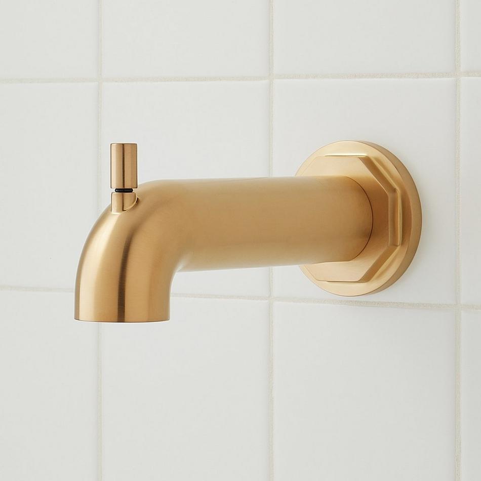 Greyfield Pressure Balance Tub and Shower System - Brushed Gold, , large image number 3