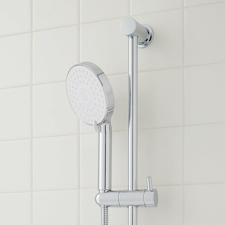 Greyfield Pressure Balance Shower System with Slide Bar and Hand Shower - Chrome, , large image number 4