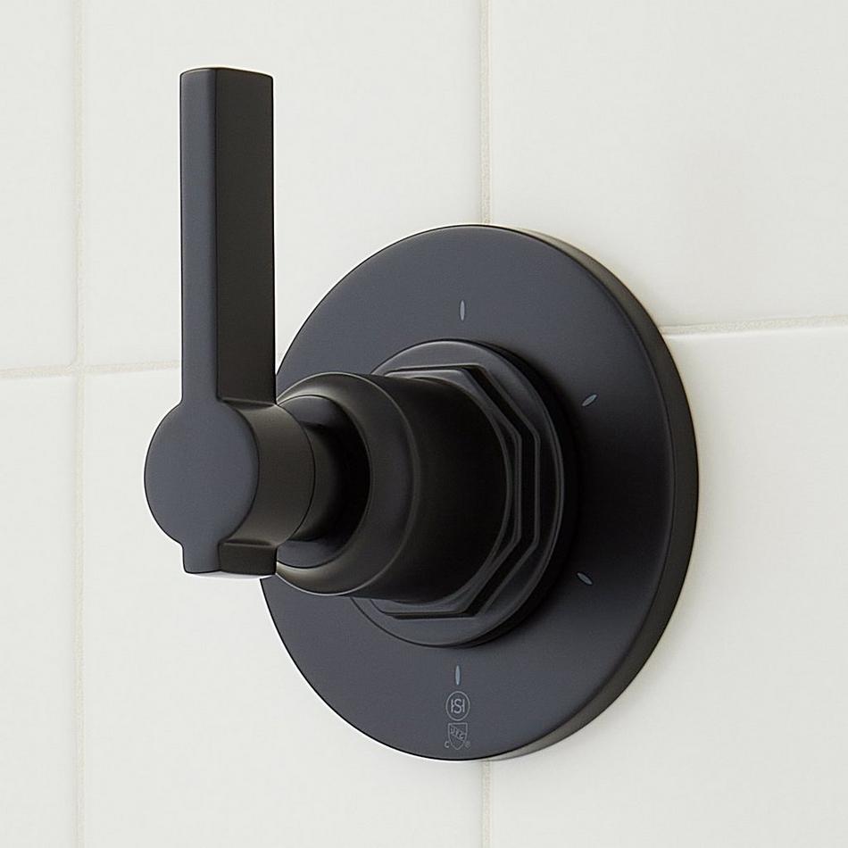 Greyfield Pressure Balance Shower System with Slide Bar and Hand Shower - Matte Black, , large image number 2