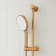 Greyfield Pressure Balance Shower System with Slide Bar and Hand Shower - Brushed Gold, , large image number 4