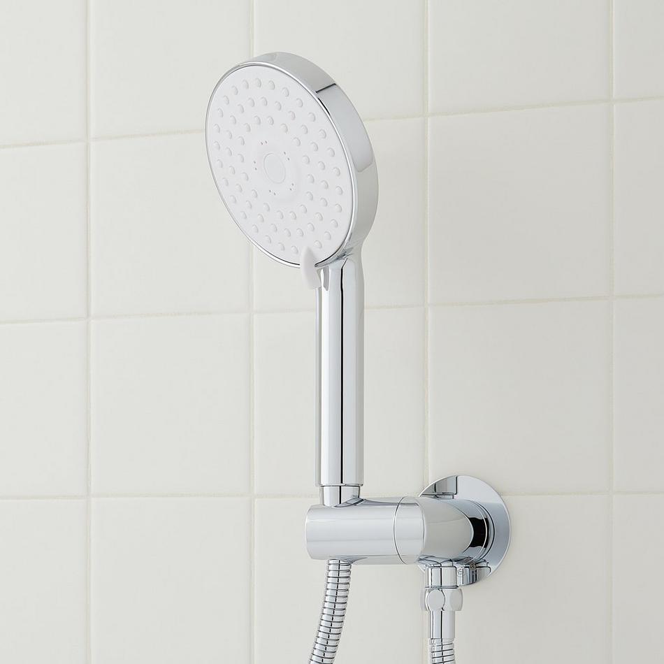 Greyfield Thermostatic Shower System with Hand Shower - Chrome, , large image number 5