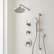 Greyfield Thermostatic Shower System with Slide Bar and Hand Shower, , large image number 0