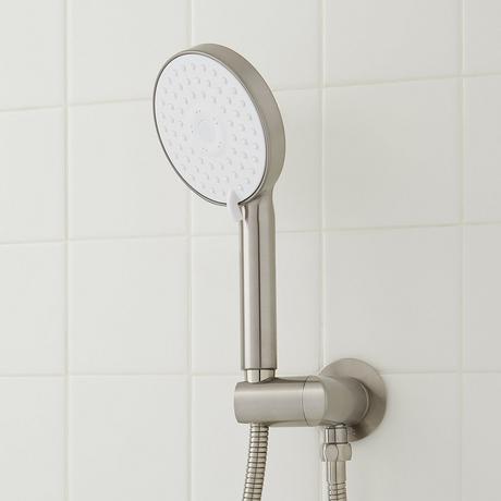 Greyfield Thermostatic Shower System with Dual Showerheads and Hand Shower