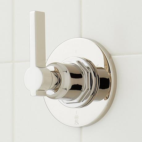 Greyfield Thermostatic Shower System with Dual Showerheads and Hand Shower
