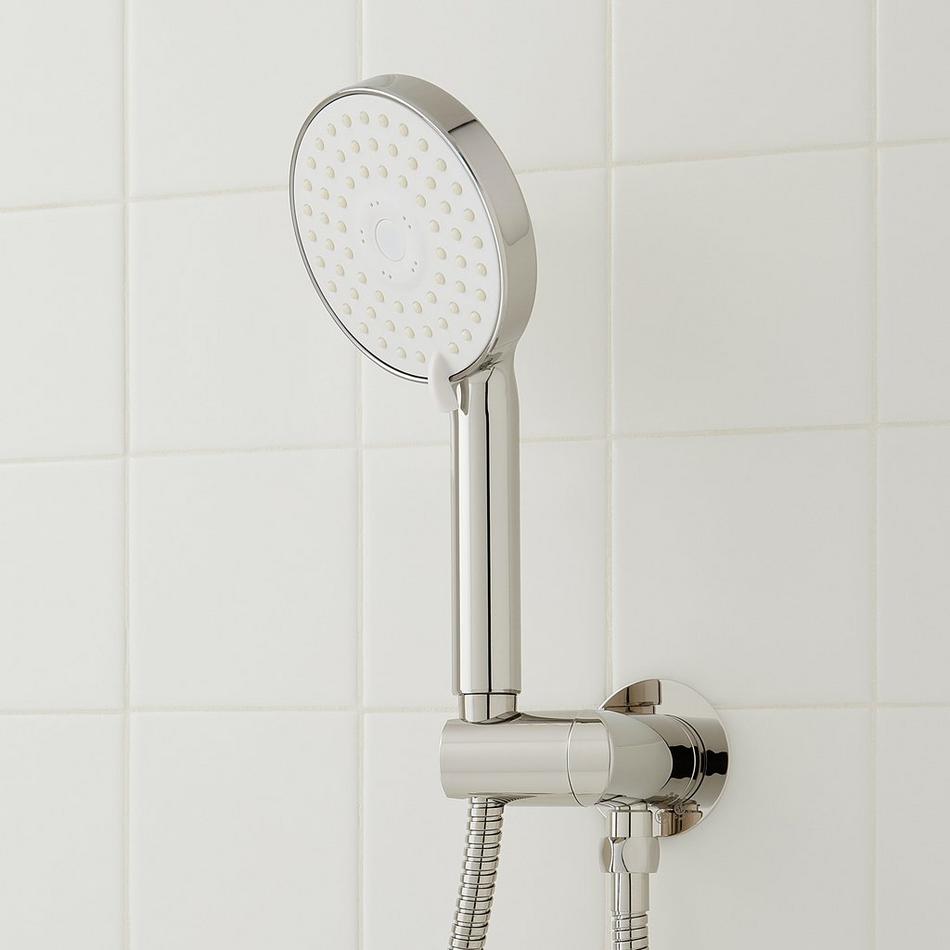 Greyfield Thermostatic Shower System with Dual Showerheads and Hand Shower - Polished Nickel, , large image number 5