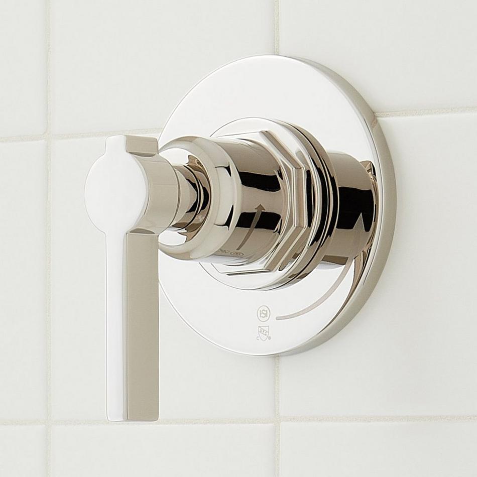 Greyfield Thermostatic Shower System with Dual Showerheads and Hand Shower - Polished Nickel, , large image number 3